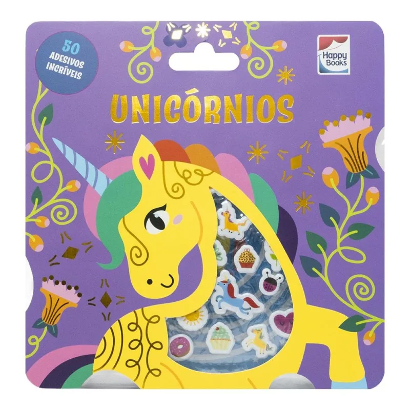 Livro Com Adesivos Fofinhos: Unicórnios - LC - Livros