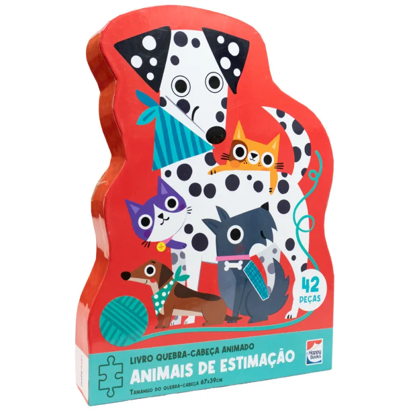 Livro Quebra-Cabeça Animado: Animais De Estimação - LC