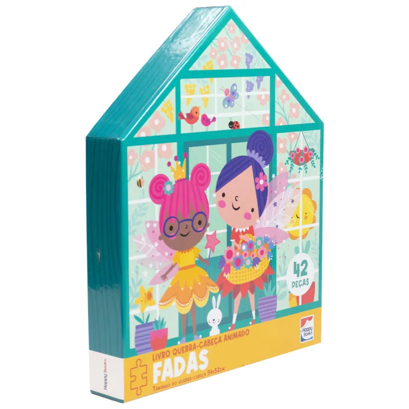 Livro Quebra-Cabeça Animado: Fadas - LC