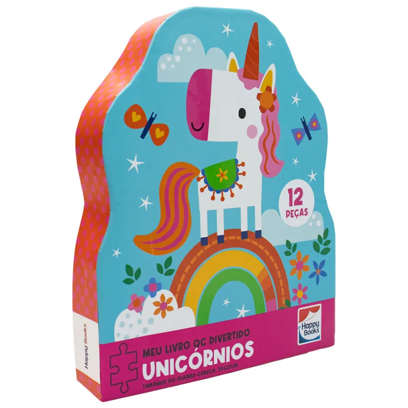 Meu Livro Quebra-Cabeca Divertido Unicórnios - LC - Livros
