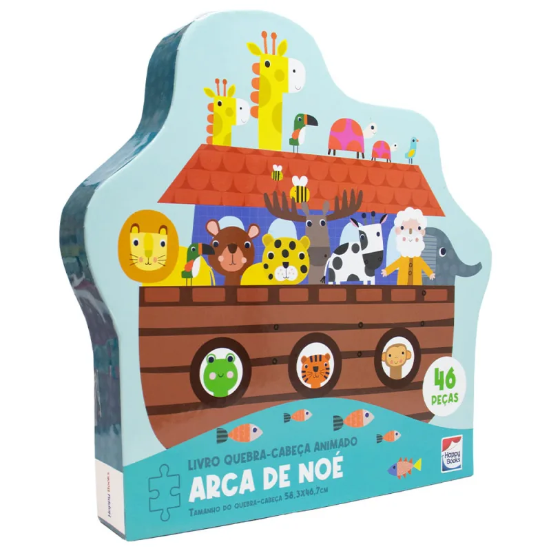 Livro Quebra-Cabeça Animado: Arca De Noé - LC - Livros