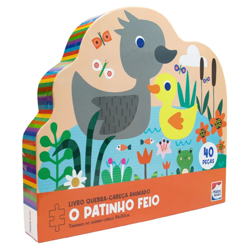 Livro Quebra-Cabeça Animado: O Patinho Feio - LC - Livros