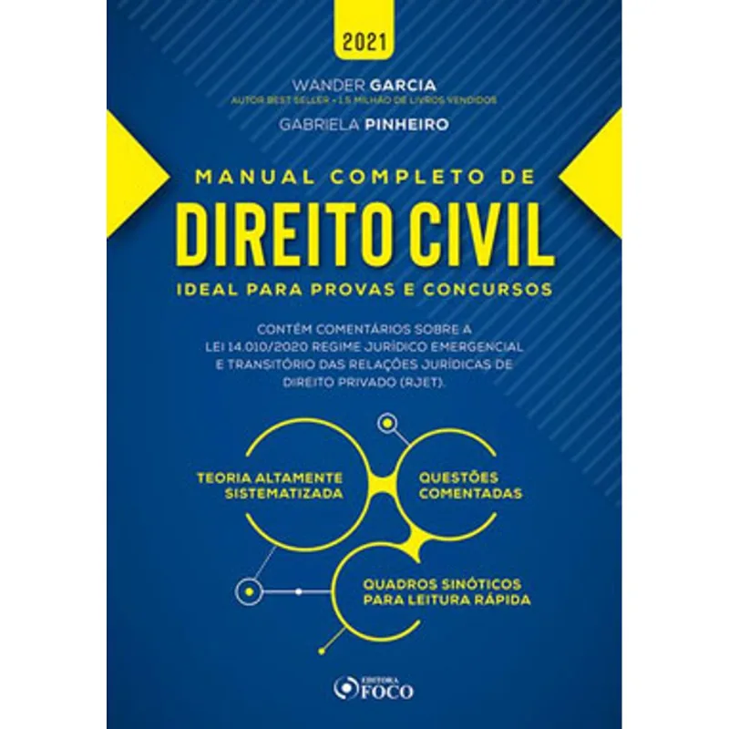 MANUAL COMPLETO DE DIREITO CIVIL - 3ª ED - 2021
