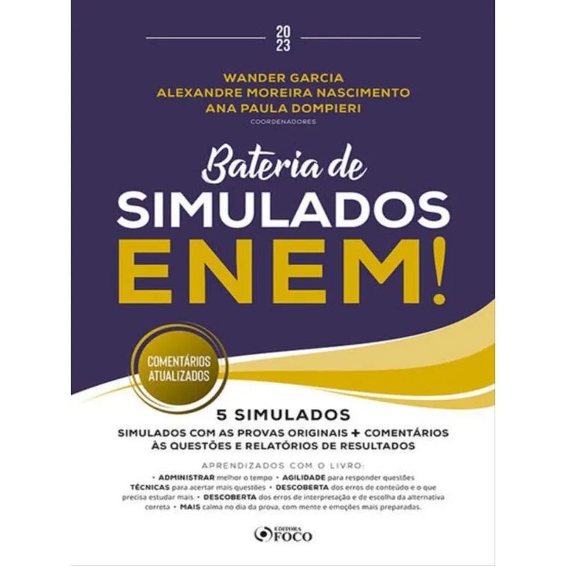BATERIA DE SIMULADOS PARA O ENEM - 1ª ED - 2023