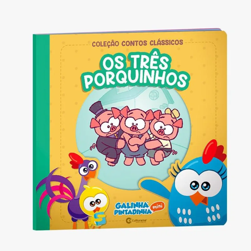 Contos Classicos - Galinha Pintadinha - Os Três Porquinhos - 1 Livro Para Ler - Culturama