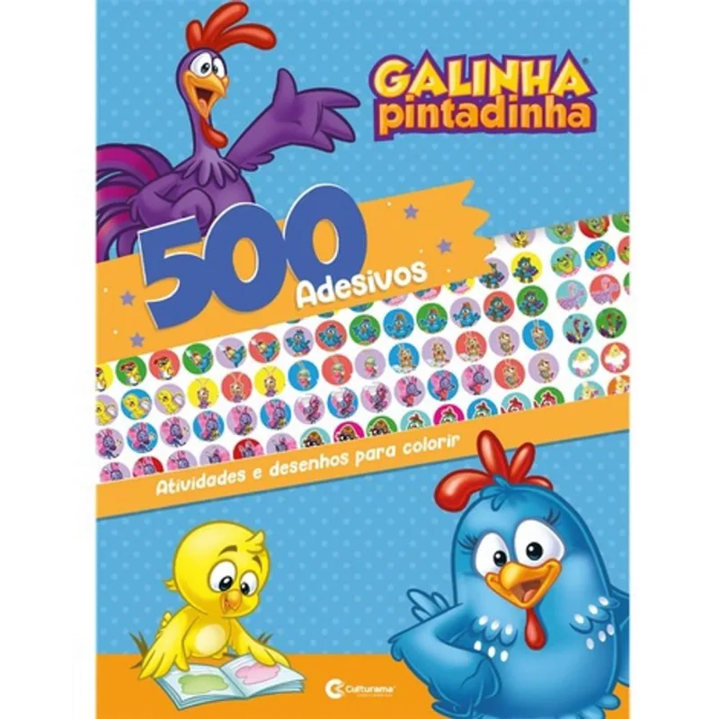 500 adesivos galinha pintadinha (pop)