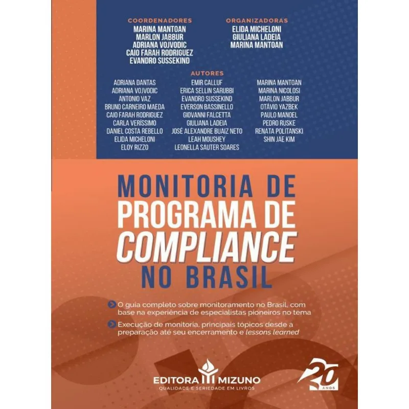MONITORIA DE PROGRAMA DE COMPLIANCE NO BRASIL - VOL. 1