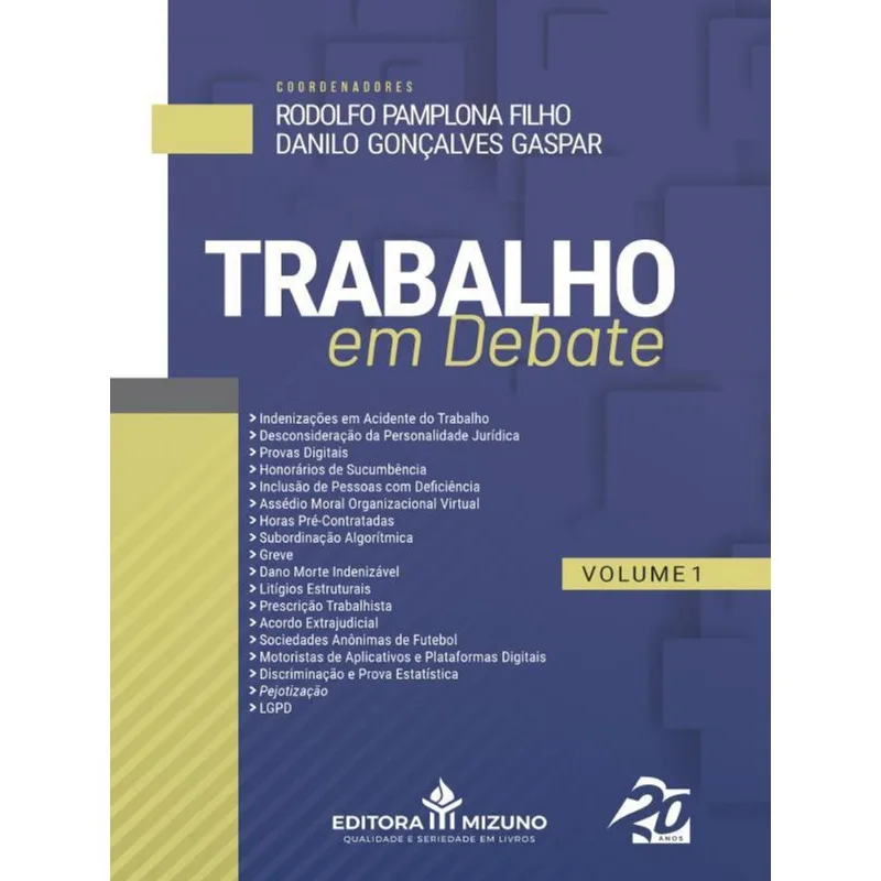 TRABALHO EM DEBATE - VOL. 1