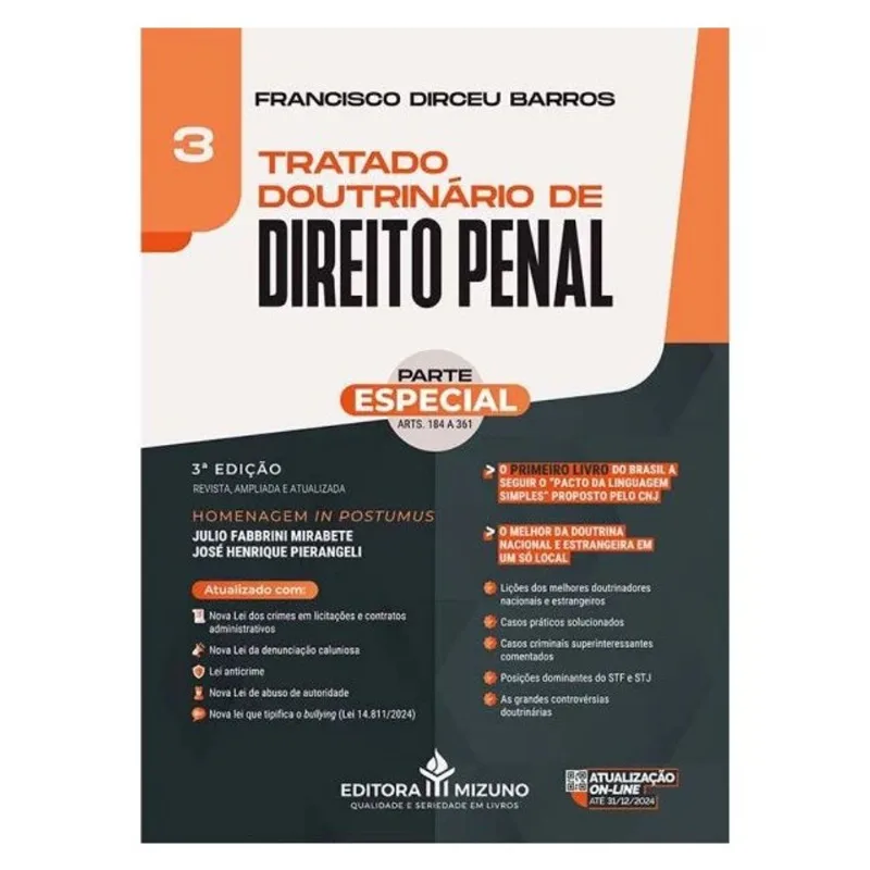 TRATADO DOUTRINÁRIO DE DIREITO PENAL - 2024 - VOL. 3