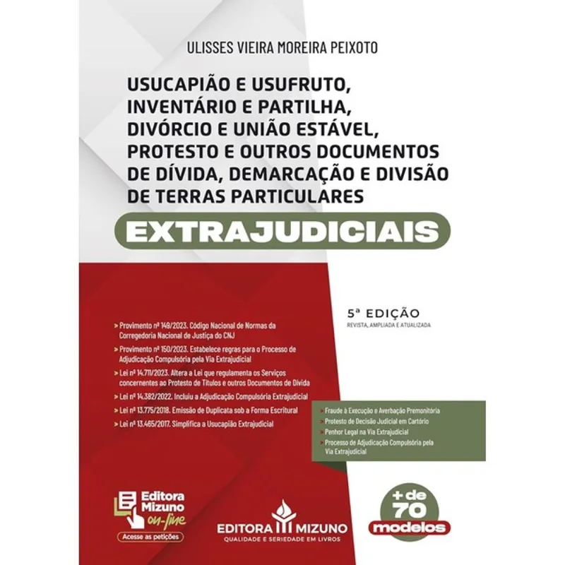 USUCAPIÃO E USUFRUTO, INVENTÁRIO E PARTILHA, DIVÓRCIO E UNIÃO ESTÁVEL - 2024