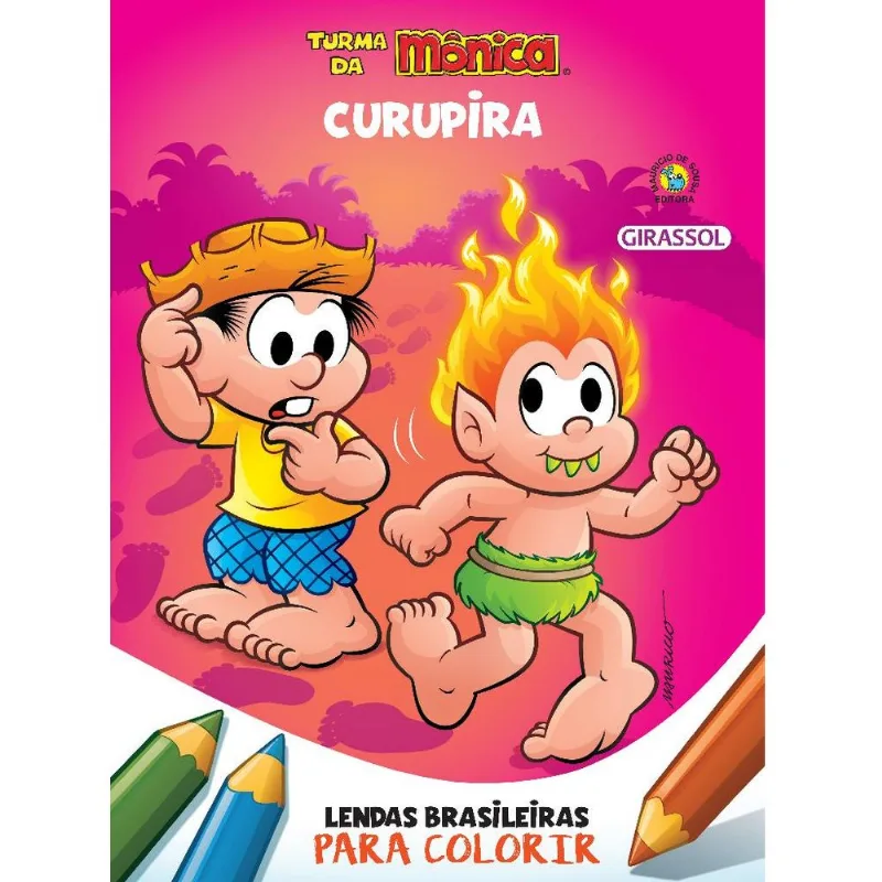 Livro Turma da Mônica - Para Colorir - Curupira - Catavento
