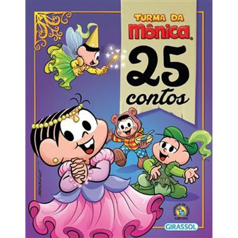 Livro Turma Da Mônica 25 Contos (BROCHURA) Girassol Brasil (MP)