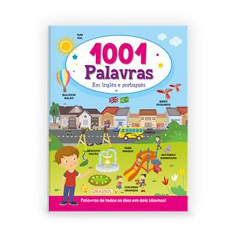 Livro 1001 Palavras Em Inglês E Português Girassol Brasil (MP)