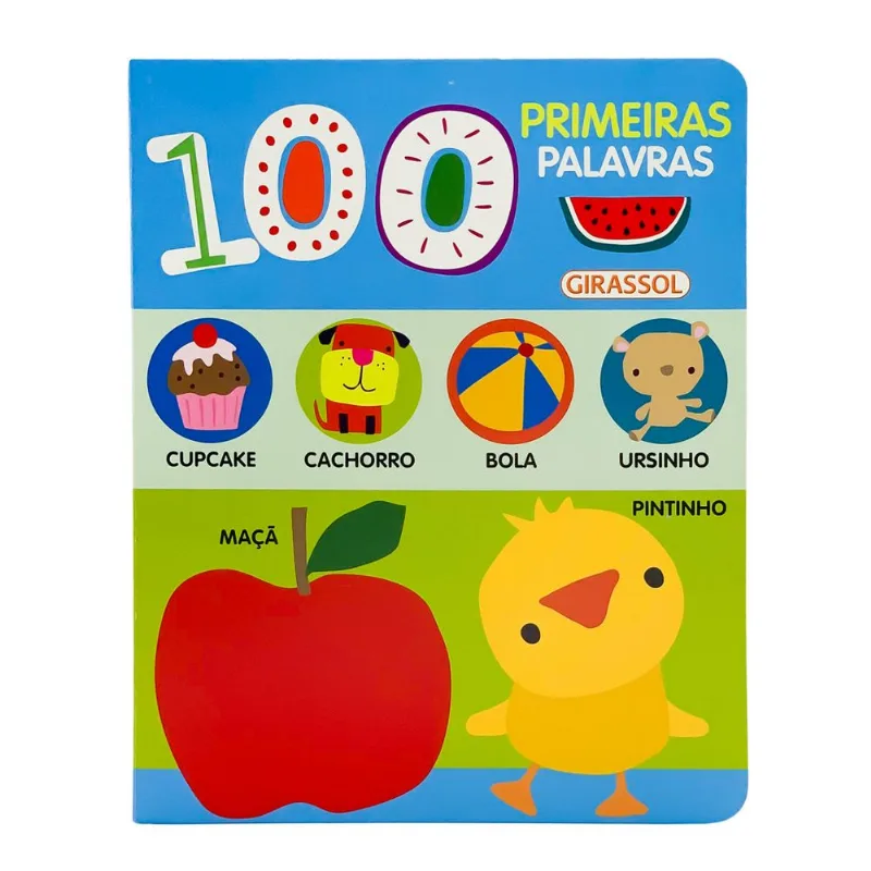 Livro Infantil Educativo - 100 Primeiras Palavras - Catavento