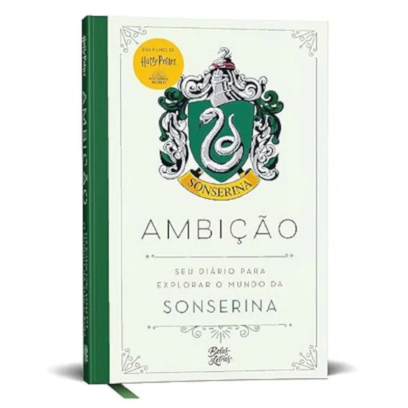 Livro Harry Potter - Volume 02 - Ambição - Seu Diário Para Explorar O Mundo Da Sonserina (MP)