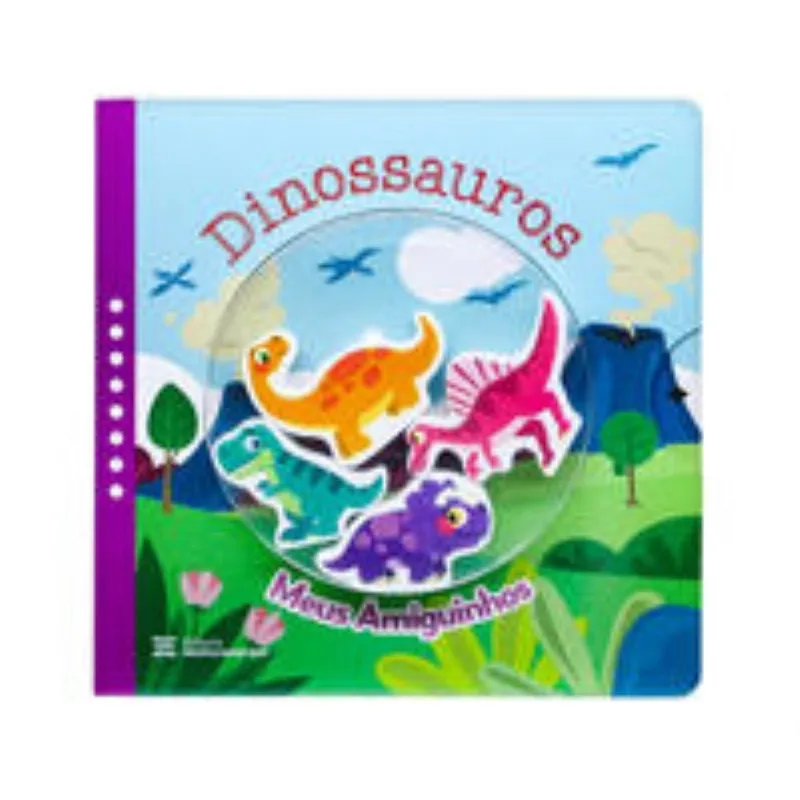 Dinossauros (livro + 4 Personagens De Madeira) Meus Amiguinhos