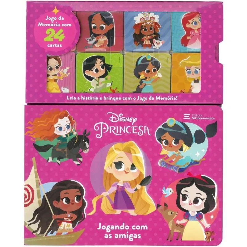 Princesa - Jogando Com As Amigas - Livro + Jogo Da Memória