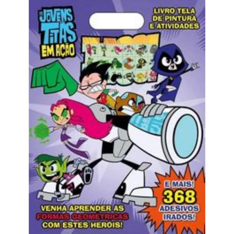 Jovens Titans Livro Tela De Pintura E Atividades