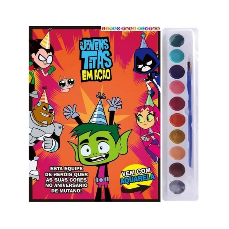 JOVENS TITÃS LIVRO PARA PINTAR
