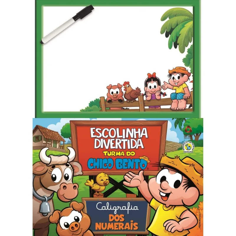 Turma do Chico Bento Escolinha Divertida - Caligrafia dos Númerais