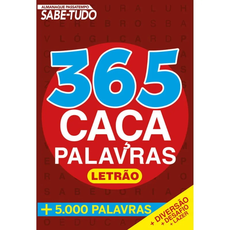 Almanaque Passatempos Sabe-Tudo 365 Caça-Palavras