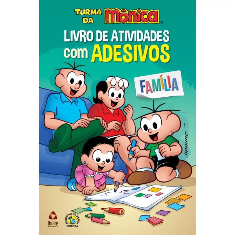 Turma da Mônica Livro de Atividades com Adesivos - Família