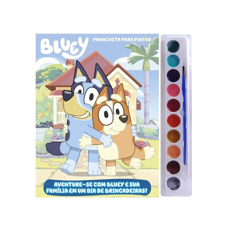 Livro de Colorir - Bluey - Aquarela - Catavento