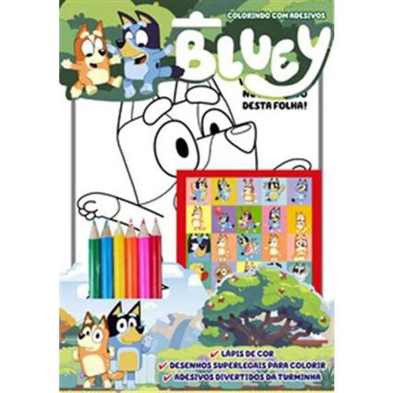 Livro Bluey Colorindo Com Adesivos 32734 - On Line (MP)