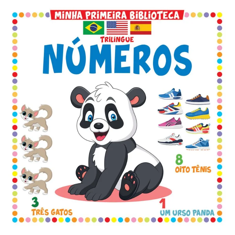 Coleção Minha Primeira Biblioteca Trilíngue - Números