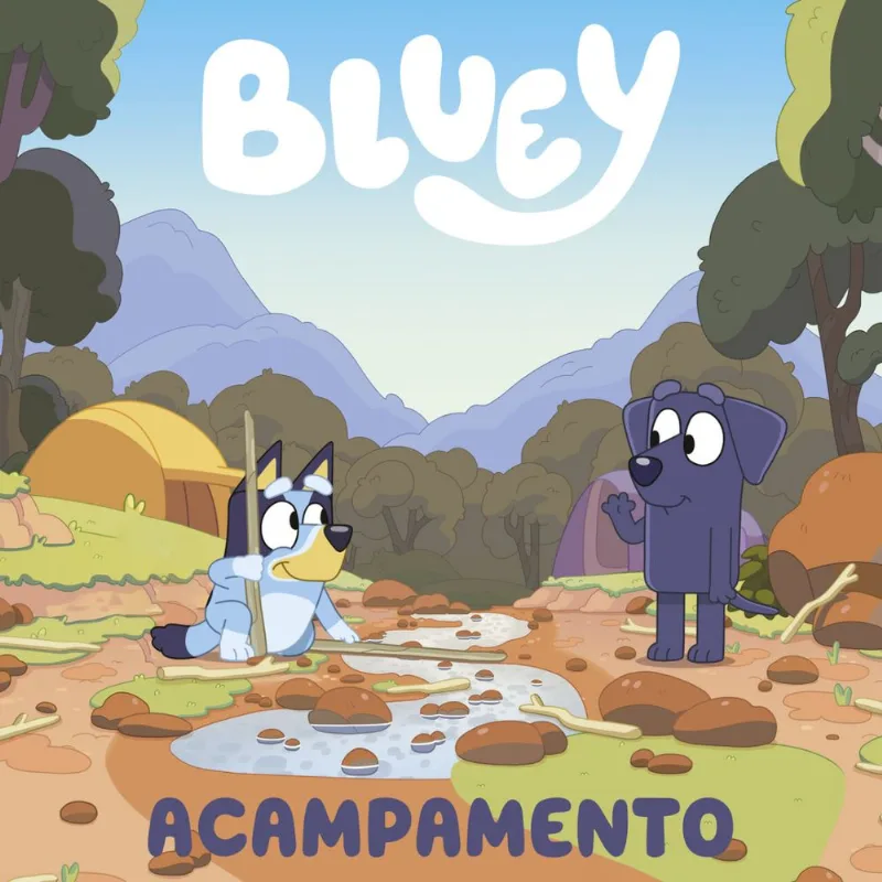 Bluey Livro de História - Acampamento