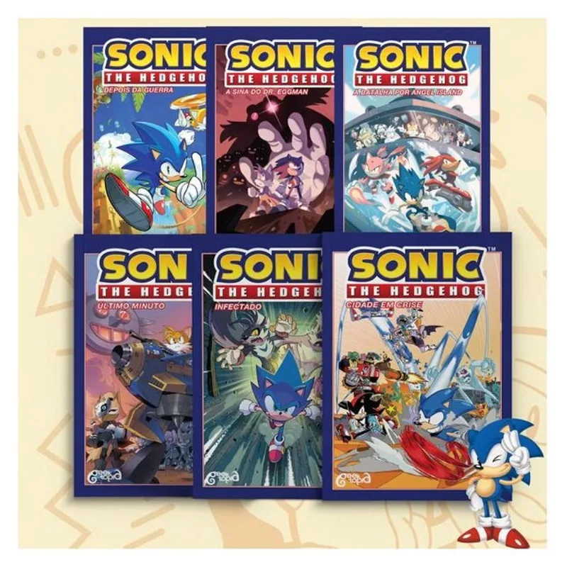 COMBO SONIC - VOLUMES 1, 2, 3, 4, 5 E 6