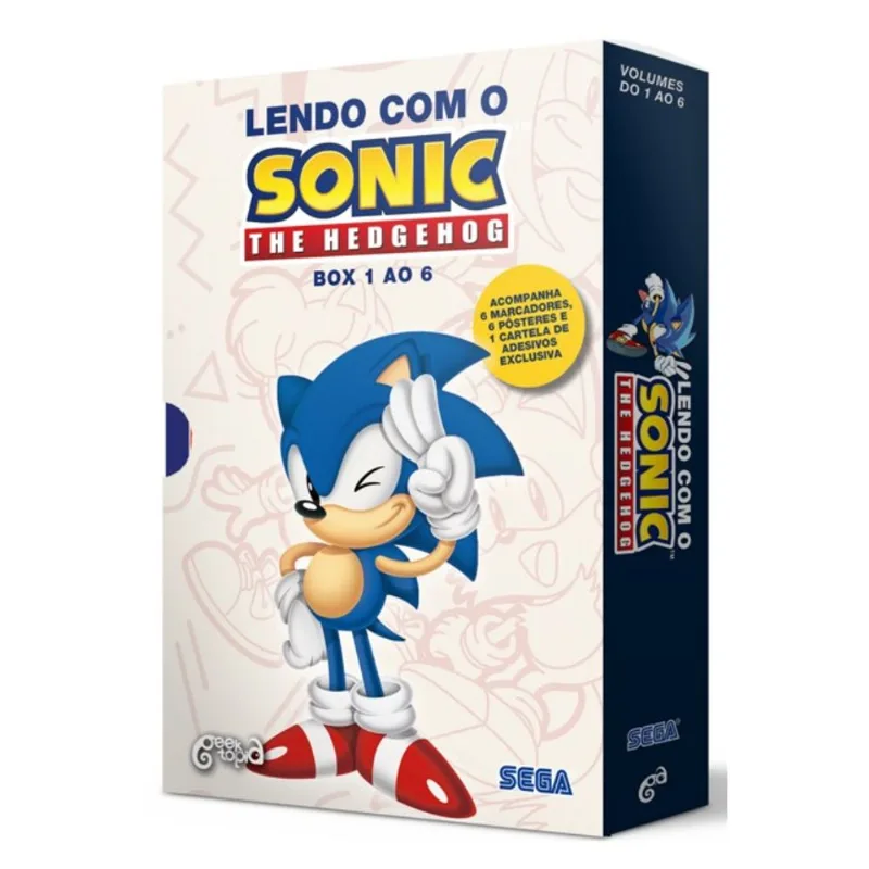 BOX: LENDO COM O SONIC – THE HEDGEHOG (VOL. 1 AO 6)
