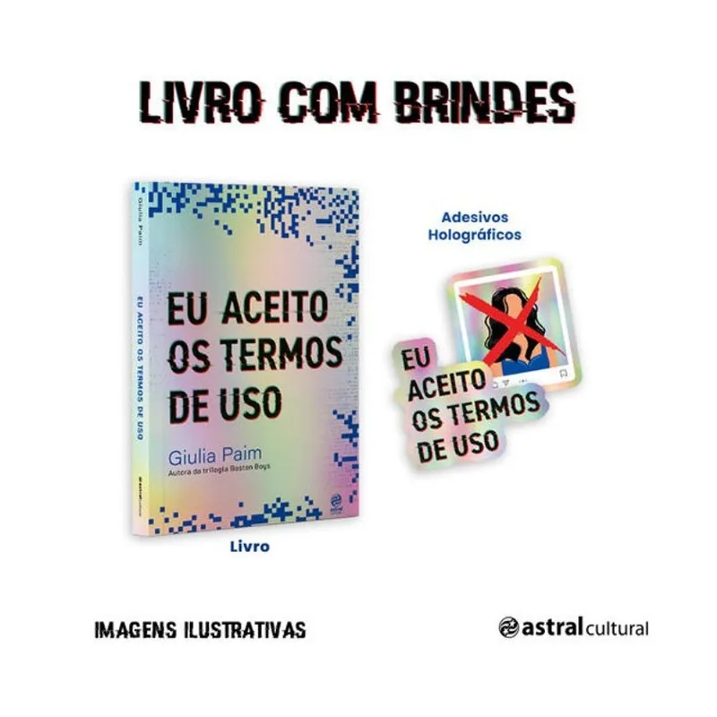 EU ACEITO OS TERMOS DE USO + ADESIVOS HOLOGRÁFICOS