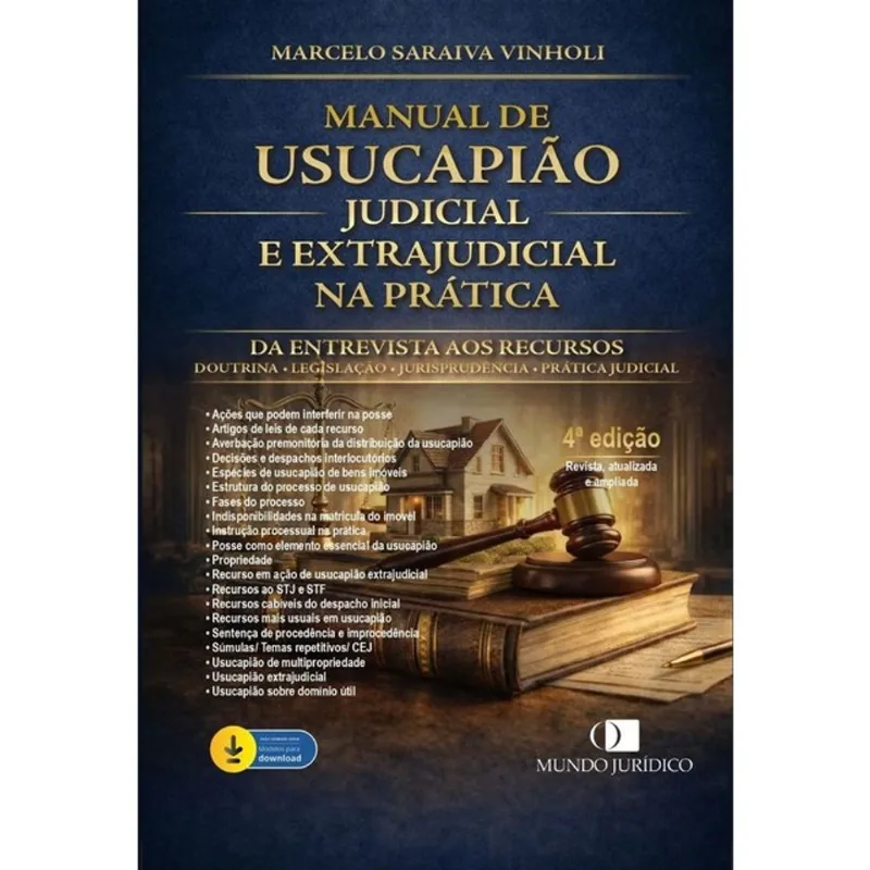 MANUAL DE USUCAPIÃO JUDICIAL E EXTRAJUDICIAL - 2026