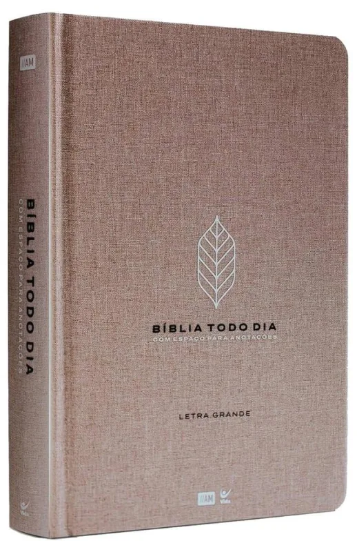 Bíblia Todo Dia - Tecido - Folha - Marrom - LC - Livros