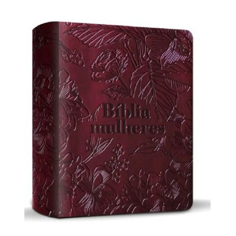 Biblia Mulheres Nvt - Uma Coluna - Vinho Floral