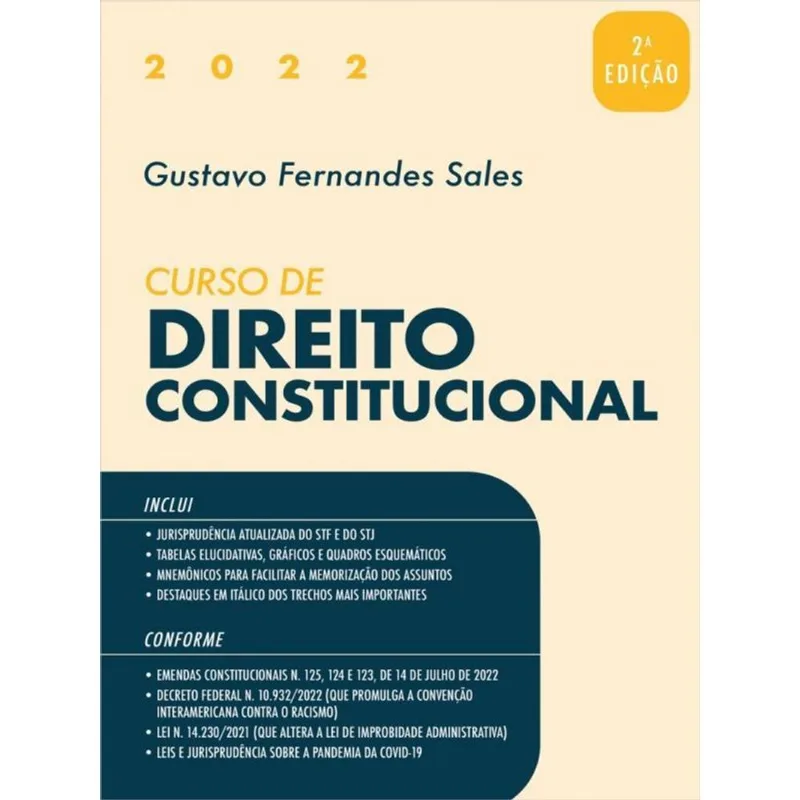 CURSO DE DIREITO CONSTITUCIONAL