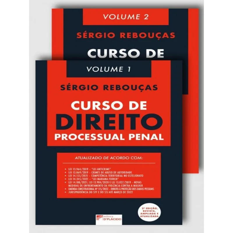 CURSO DE DIREITO PROCESSUAL PENAL – VOL. 1 E 2