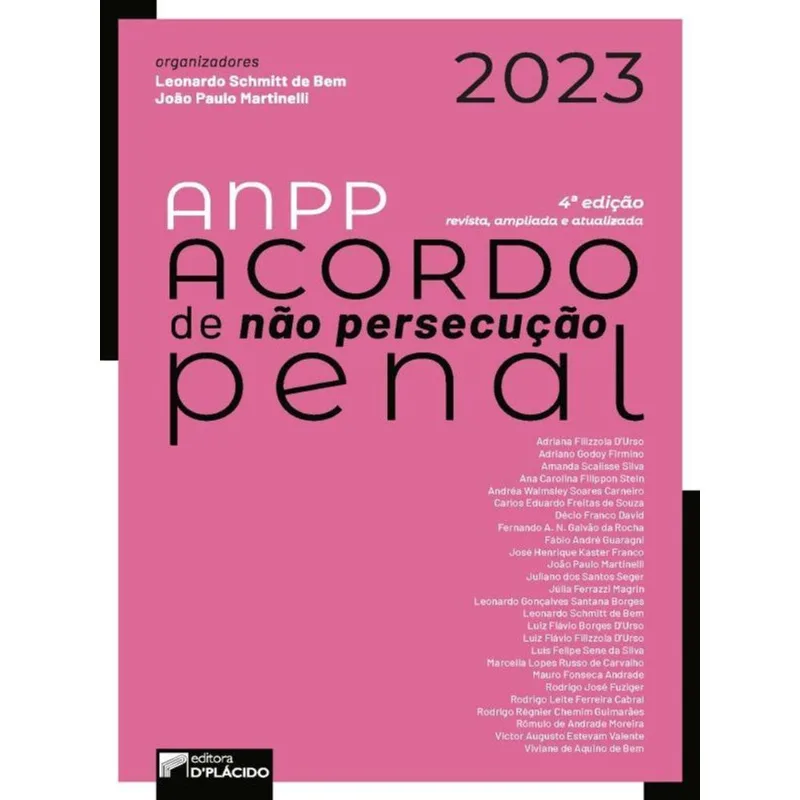 ACORDO DE NÃO PERSECUÇÃO PENAL - VOL. 1