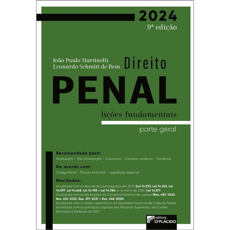 DIREITO PENAL - PARTE GERAL - LIÇÕES FUNDAMENTAIS