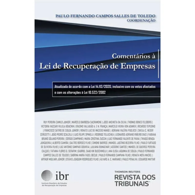 COMENTÁRIOS À LEI DE RECUPERAÇÃO DE EMPRESAS - 2021