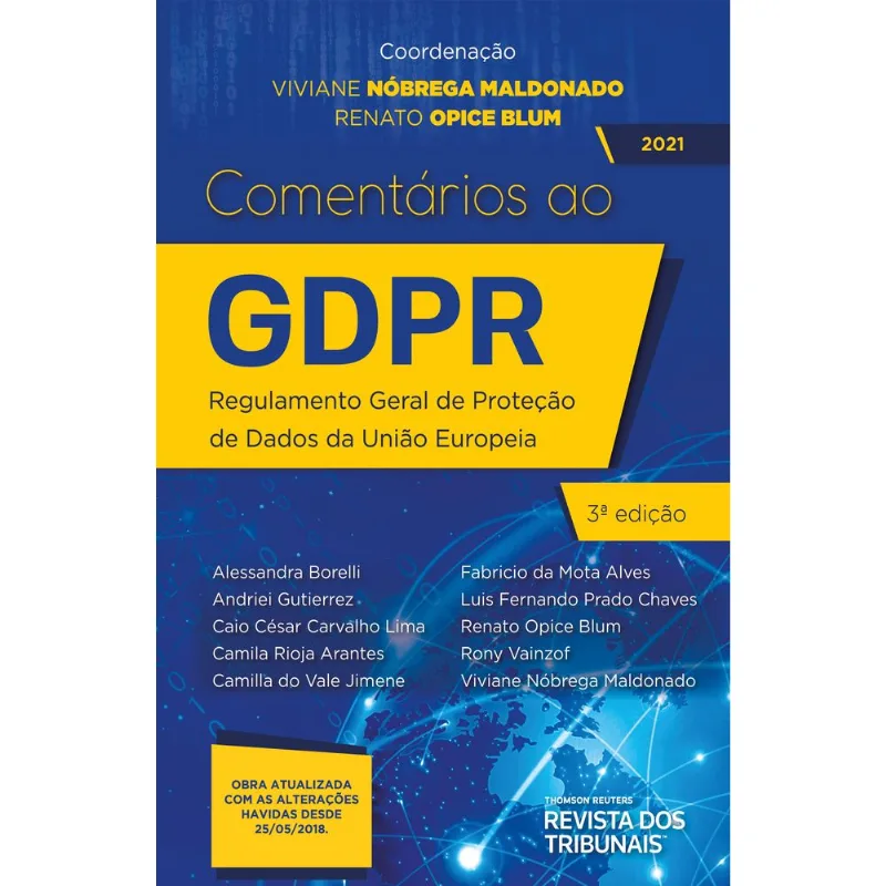 COMENTÁRIOS AO GDPR - 2021