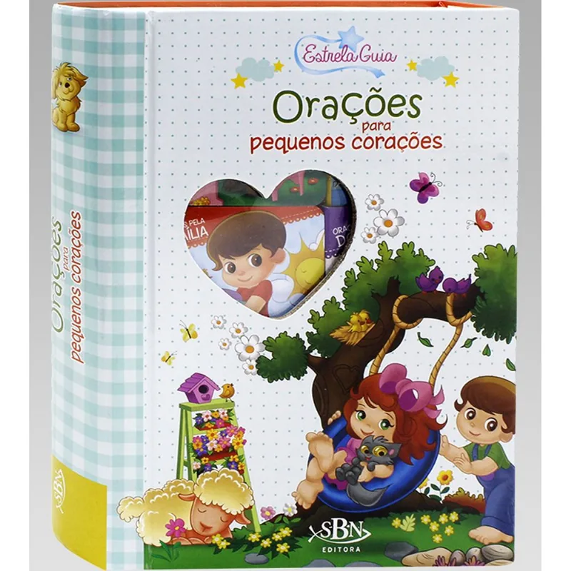 Box com 6 Livros Orações para Pequenos Corações Box com 6 unidades
