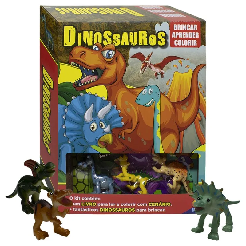 Brincar-Aprender-Colorir 2 - Dinossauros - LC