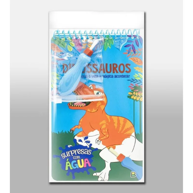 Livro Surpresas com Água Dinossauros Dinossauros