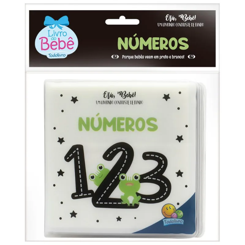 Olá Bebê - Um Livrinho Contraste De Banho - Numeros 123