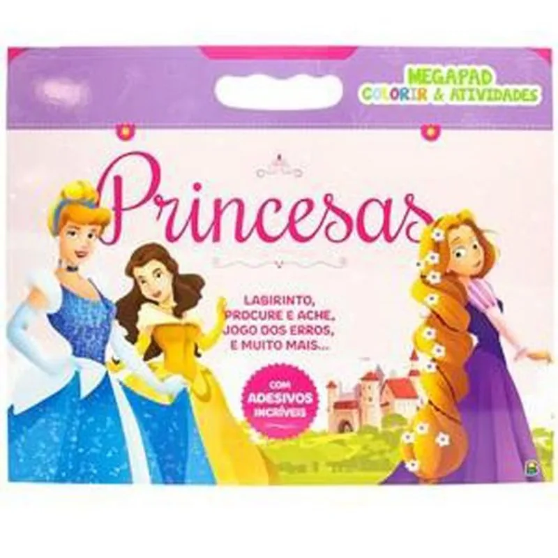 Livro Megapad Colorir & Atividades: Princesas Brasileitura (MP)