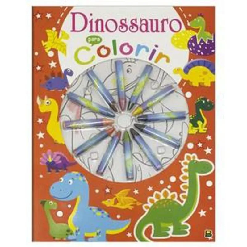 Livro Cores Em Ação! Dinossauro Para Colorir Brasileitura (MP)