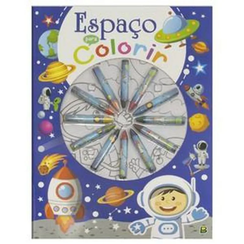 Livro Cores Em Ação! Espaço Para Colorir Brasileitura (MP)