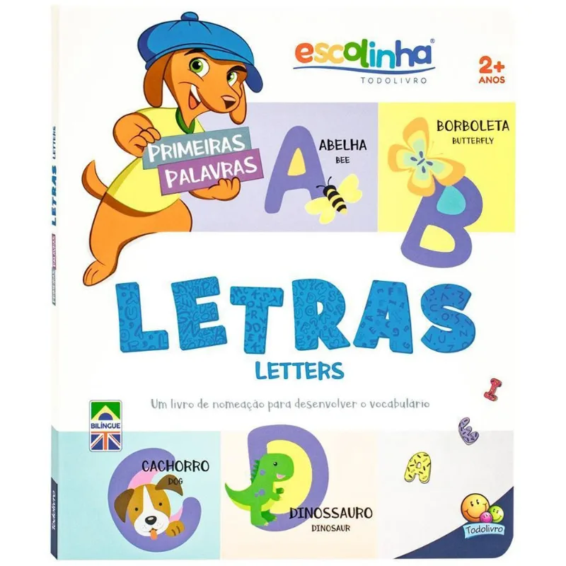 LIVRO PRIMEIRAS PALAVRAS: LETRAS (ESCOLINHA TODOLIVRO) (MP) - TODOLIVRO